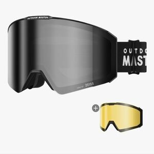 OutdoorMaster Falcon Ski Goggles Lens by ZEISS, OTG Goggles Anti-fog